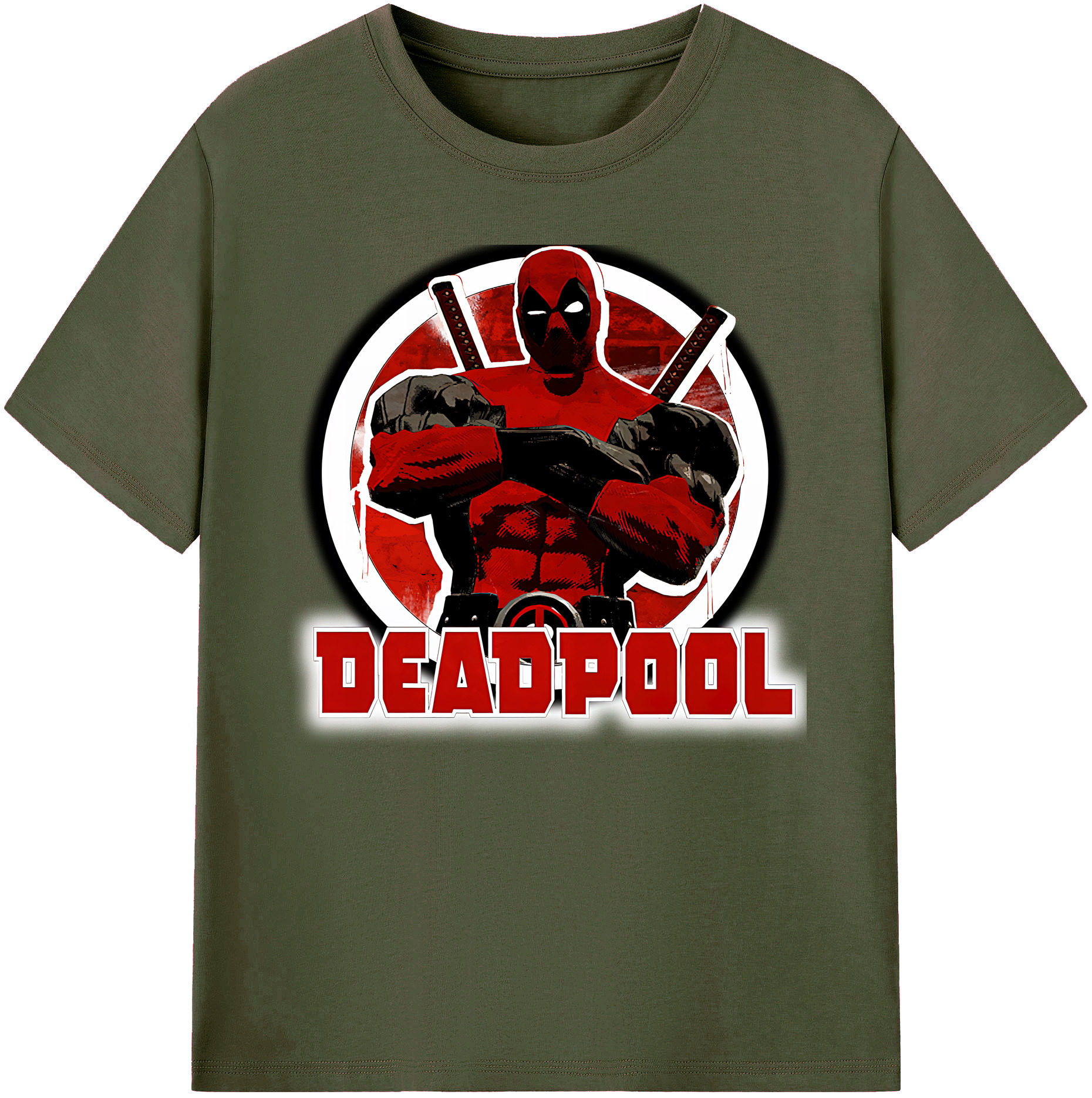 （画像用） Deadpool デッドプール 綿100％ メンズ半袖Tシャツ｜肌触りやわらか＆通気性